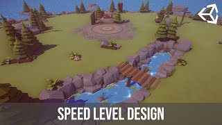 Unity Speed Level Design  Low Poly Fantasy Battle Arena [upl. by Laicram]