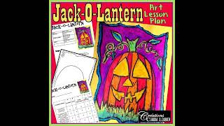 Halloween Art Lesson Plan Creations Claudia Loubier [upl. by Drus419]