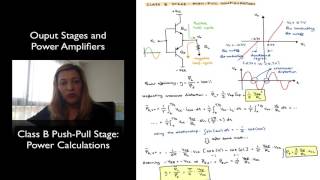 Class B PushPull Stage Power Calculations [upl. by Frodin]