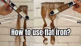 Whats the Secret to FLAT IRON Curling Like a Pro [upl. by Ebbie]