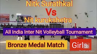 Bronze Medal Match Nit Surathkal Vs Nit Kurukshetra at All India inter nit Volleyball Tournament [upl. by Alpheus]