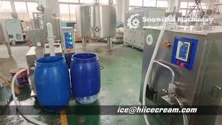 Snowball Machinery test run Continue Freezer and Fruit Feeder before ship to customer [upl. by Hardi]