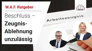 Arbeitgeber darf sich nicht vom Zeugnis „distanzieren“  Betriebsrat Video [upl. by Joris]