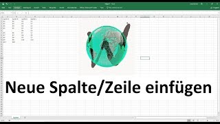 Excel Neue Zeile oder Spalte einfügen mehrere auf einmal [upl. by Novel]