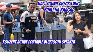 SOUND CHECK PALANG BINILI NA KAAGAD ANG KONZERT PM 15 PROACTIVE TROLLEY PORTABLE BLUETOOTH SPEAKER [upl. by Lucic]