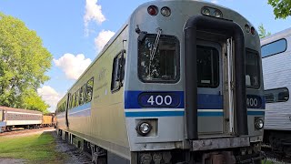 MR90 trains seen at Exporail Retired train from the former AMTexo DeuxMontagnes commuter line 🚂 [upl. by Navac588]