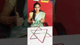 Remove 2 Sticks and Make 6 trianglesbrainteasers brainmath braintest matchstickpuzzle challenge [upl. by Lakym]