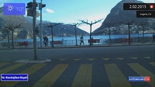 Driving through Lugano Switzerland 2022015 Timelapse x4 [upl. by Jeramie]