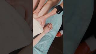 ASMR relaxing leg and abdominal massage for Yaroslava asmrmassage [upl. by Ailesor]