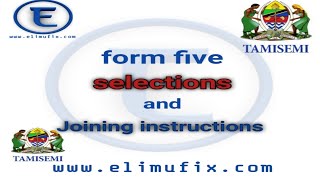 Form five selection 202425 by tamisemi  waliopangiwa kidato cha tano 20242025 [upl. by Ais]