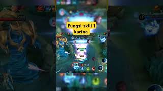 Fungsi skill 1 karina itu imune karina mlbb mobilelegends [upl. by Ummersen83]