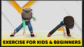 10MIN EXERCISE TO DO AT HOME  KIDS amp BEGINNERS [upl. by Haman]