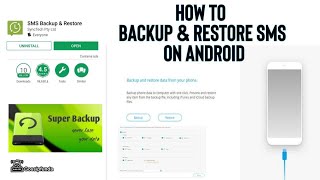 SMS Backup And Restore  How To Backup amp Restore SMS On Android 2021 With 2 Method [upl. by Prudie832]