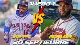 🔴 EN VIVO BRAVOS DE ATLANTA VS METS DE NUEVA YORK💥 JUEGO 1 LUNES 30 SEPTIEMBRE [upl. by Stegman]