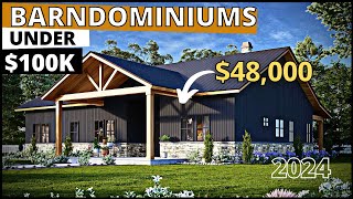 BEST PREFAB BARNDOMINIUM HOMES UNDER 100K [upl. by Dalury]