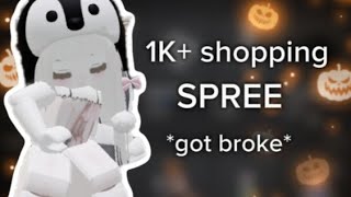 ｡ﾟ1K SHOPPING SPREE ﾟ｡ﾟ got broke [upl. by Kragh]