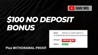 100 NO DEPOSIT BONUSPlus Withdrawal proof nodeposit nodepositbonusforex forex [upl. by Yelserp]