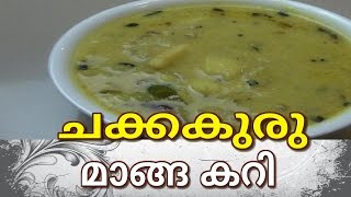 Chakkakuru Manga Curry Recipe in Malayalam  Jack fruit seed Mango curry Kerala Style in Malayalam [upl. by Haeel]