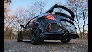 2017 Honda Civic Type R PRL Catless Downpipe Mated With Stock Exhaust  Sound Clip [upl. by Engud]