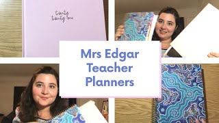 Comparing Mrs Edgar Spiral and Lay Flat Teacher Planners 2021 [upl. by Millwater]