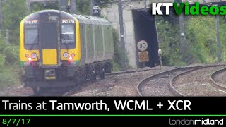 Trains at Tamworth WCML  XCR  8717 [upl. by Alameda]