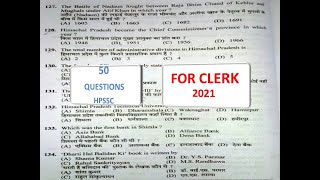 HPSSC CLERK 2021 COMPLETE SOLVED PAPER  HIMACHAL CLERK PAPER SOLVED [upl. by Honor]