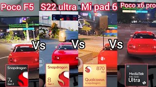 CARX STREET NOVA ATUALIZAÇÃO POCO F5 VS POCO X6 PRO VS S22 ULTRA carxstreet [upl. by Bashee199]