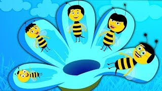 abeille doigt famille  doigt chanson famille  chanson bébé  Bee Finger Family  Kids Rhyme amp Song [upl. by Mcwherter265]