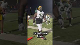 Hes The BIGGEST High School Football Player in the Country Byron Washington [upl. by Nesnej]