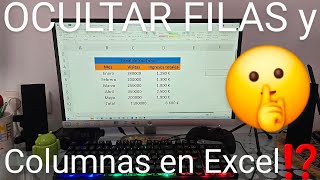 🤫 Como OCULTAR y MOSTRAR FILAS y COLUMNAS en EXCEL FÁCIL y RÁPIDO [upl. by Eyllom]