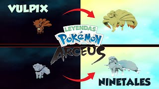 Evolucion VULPIX DE ALOLA a NINETALES en Leyendas Pokemon Arceus [upl. by Elyagiba885]