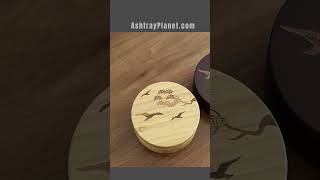 Ashtray Planet  Outdoor Ashtray Wooden Carved Cover [upl. by Ennagem]