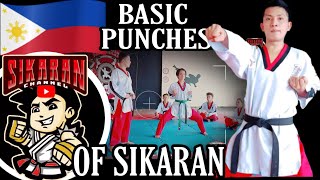 SIKARAN ðŸ‡µðŸ‡­  3 BASIC PUNCHES Tatlong Uri ng Suntok ng Sikaran [upl. by Haelak]