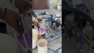 Airless Paint Spray Machine Kaise use Kare airlesssprayer shorts diy spraypainting airless [upl. by Charlotte502]