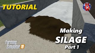 MAKING SILAGE  Farming Simulator 19  FS19 Silage Tutorial [upl. by Adigirb]