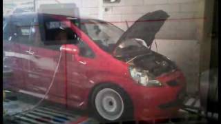 1056 FWHP  Dyno tuning Dastek Unichip Q Piggyback on Honda Jazz VTEC 15L [upl. by Tella]