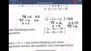 Abschlussprüfung Mathematik Realschule 2021 Hessen [upl. by Annmarie]