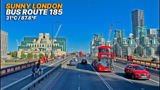 London Bus Ride from Victoria Station to Southeast Londons Lewisham  Bus Route 185 🚌 [upl. by Bean]