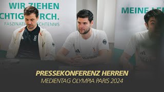 Pressekonferenz Herren I Medientag Olympia Paris 2024 [upl. by Alejoa]