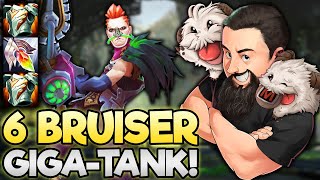 6 Bruiser  Super Tank Renni Would Like a Word  TFT Into the Arcane  Teamfight Tactics [upl. by Ahseenyt]