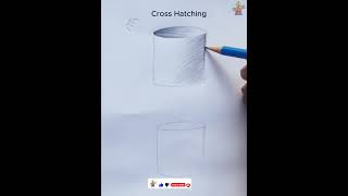 Art Lesson How to Shade Cross Hatching Technique  drawing shorts art [upl. by Buderus855]