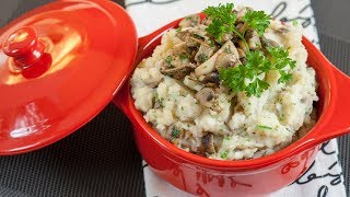 How to Make a Celeriac Mashed Potatoes with Sautéed Mushrooms [upl. by Ahsilef717]