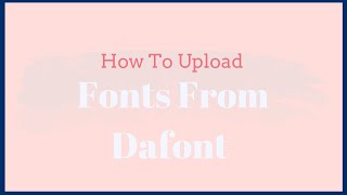 How to Upload Fonts from Dafont to Cricut [upl. by Asle101]