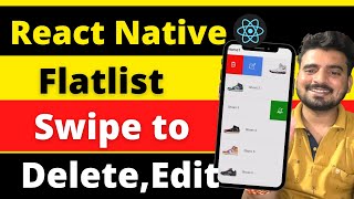 React Native Flatlist Swipe to Delete amp Edit 🔥  In Hindi  Engineer Codewala [upl. by Kcirdot]