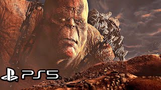 God of War 3 Remastered PS5  Kratos Vs Cronos Boss Fight 4K 60FPS [upl. by Roede557]