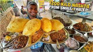 40 Rs SWADISHT Indian Street Food 😍 Dharamraj Chole Bhature Dev Rajma Chawal Chur Chur Naan ❤️ [upl. by Lectra]