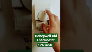 Honeywell manual Ac thermostat  Honeywell thermostat how to operate Honeywell Old model thermostat [upl. by Arvonio]