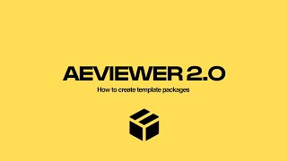 AEVIEWER  Templates packages overview [upl. by Nylak]