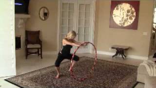 Hula Hoop Workout quotHoopnasticsquot BalletInspired Leg Toning Workout Video [upl. by Tilden102]