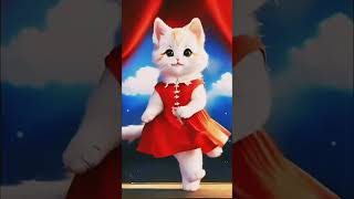 Billi ka dance 💃 😍 cat bellydanc shots catdance [upl. by Noerb]